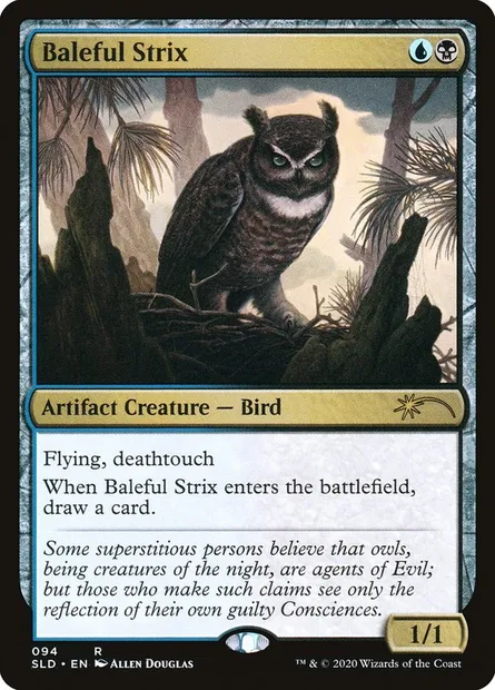 Sinistre strix, carte Magic SLD 94 — extension Secret Lair Drop