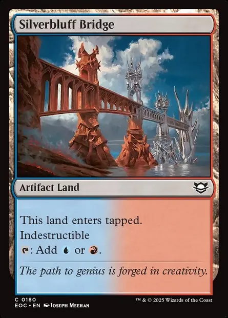 Silverbluff Bridge, Magic card EOC 180 — Edge of Eternities Commander set