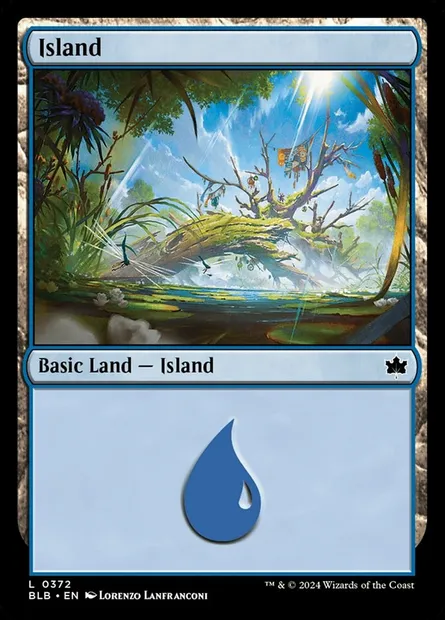 Island, Magic card BLB 372 — Bloomburrow set