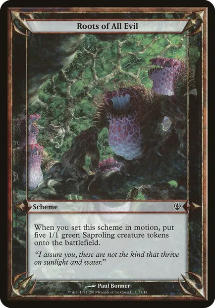 Roots of All Evil, carte Magic OARC 37★ — extension Archenemy Schemes