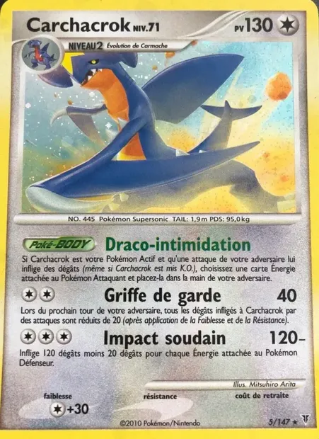 Carchacrok, carte Pokémon SV 5 — extension Vainqueurs Suprêmes