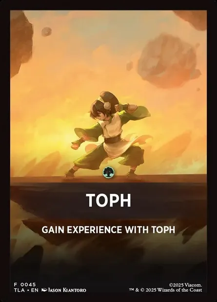 Toph, carte Magic JTLA 45 — extension Avatar: The Last Airbender Jumpstart Front Cards