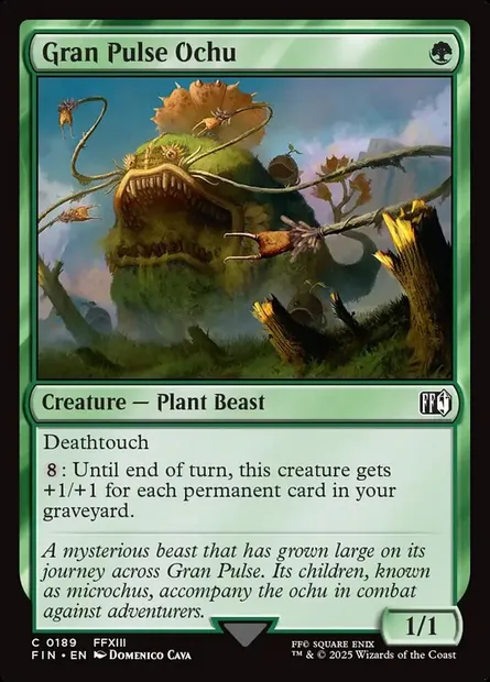Gran Pulse Ochu, Magic card FIN 189 — Final Fantasy set