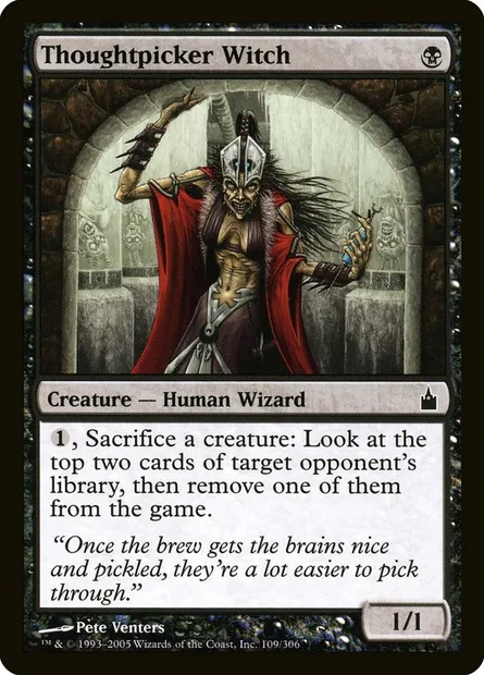 Thoughtpicker Witch, Magic card RAV 109 — Ravnica: City of Guilds set