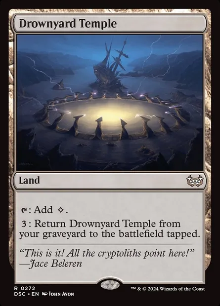Drownyard Temple, Magic card DSC 272 — Duskmourn: House of Horror Commander set