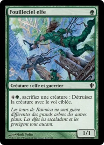 Fouilleciel elfe, carte Magic C13 143 — extension Commander 2013
