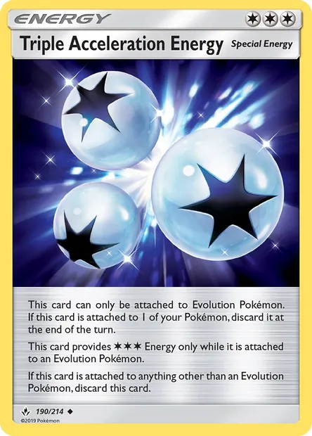 Triple Acceleration Energy, Pokémon card UNB 190 — Unbroken Bonds set