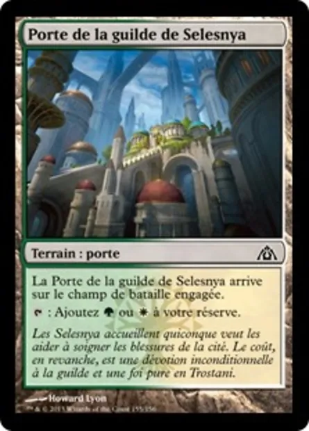 Porte de la guilde de Selesnya, carte Magic DGM 155 — extension Le labyrinthe du dragon