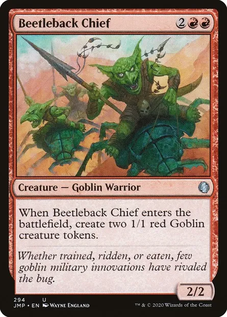 Beetleback Chief, Magic card JMP 294 — Jumpstart set