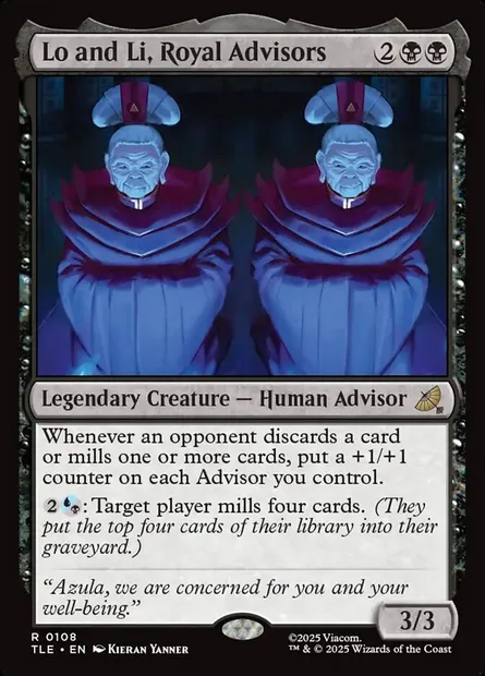 Lo and Li, Royal Advisors, Magic card TLE 108 — Avatar: The Last Airbender Eternal set