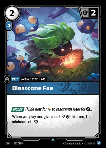 Blastcone Fae, carte Riftbound OGN 097 — extension Origins