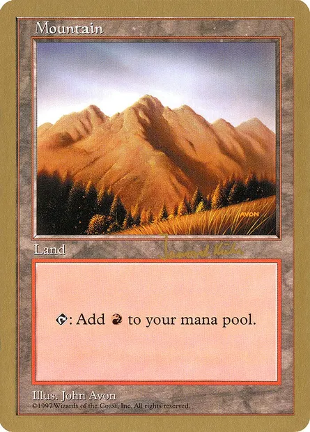 Mountain, Magic card WC97 jk444 — World Championship Decks 1997 set
