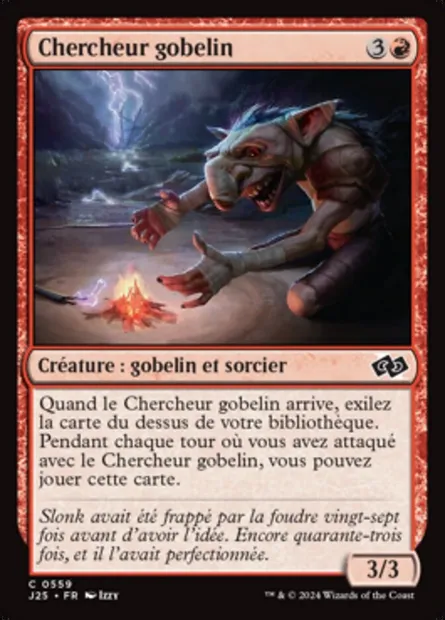 Chercheur gobelin, carte Magic J25 559 — extension Foundations Jumpstart