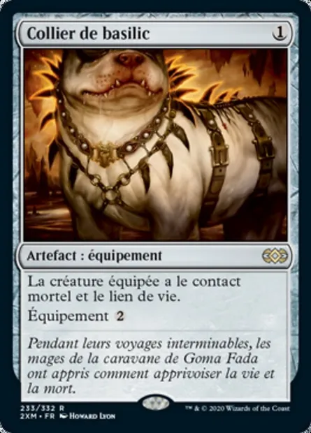 Collier de basilic, carte Magic 2XM 233 — extension Double Masters