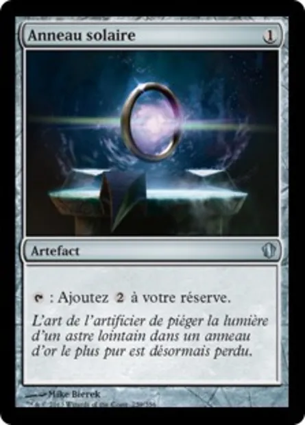 Anneau solaire, carte Magic C13 259 — extension Commander 2013