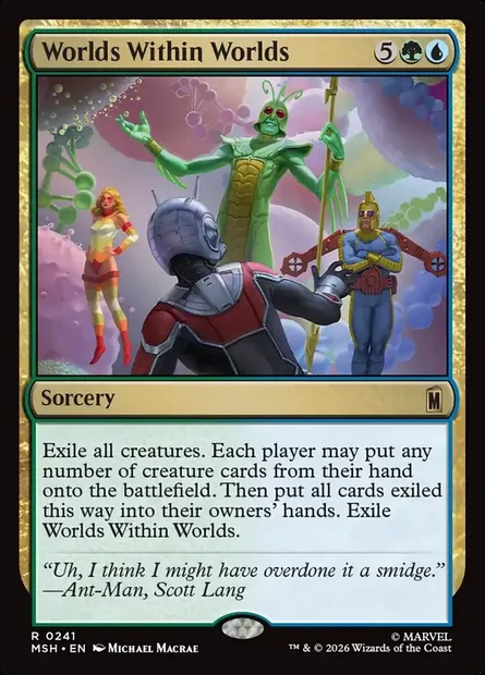Worlds Within Worlds, Magic card MSH 241 — Marvel Super Heroes set