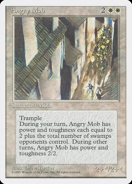 Angry Mob, Magic card 4ED 3 — Fourth Edition set