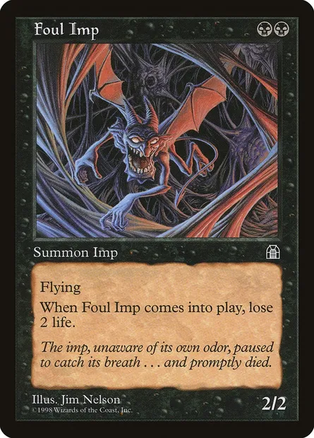 Foul Imp, Magic card STH 59 — Stronghold set