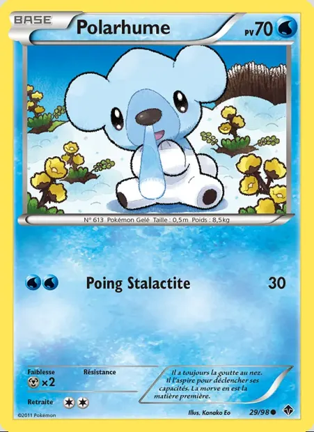 Polarhume, carte Pokémon EPO 29 — extension Pouvoirs Émergents