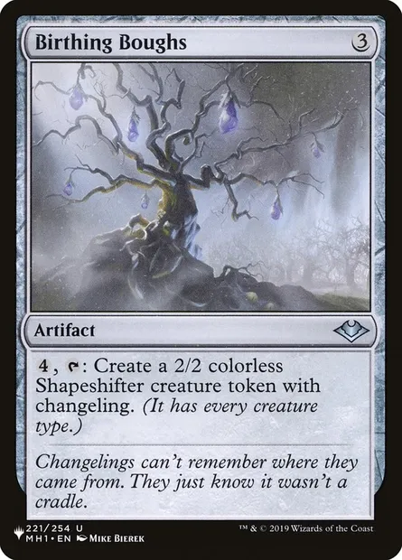 Birthing Boughs, Magic card PLST MH1-221 — The List set