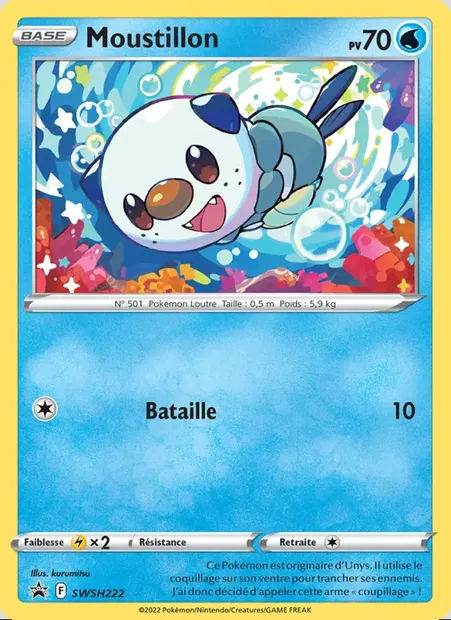 Moustillon, carte Pokémon SWSH 222 — extension Promo SWSH
