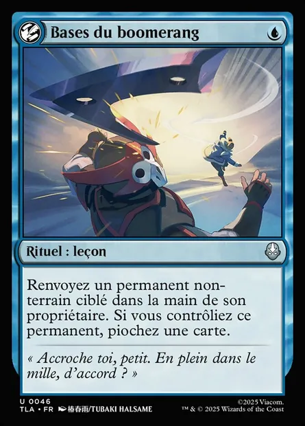 Bases du boomerang, carte Magic TLA 46 — extension Avatar: The Last Airbender