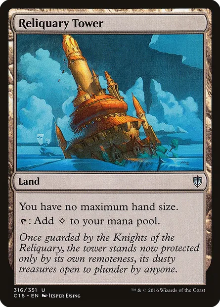 Reliquary Tower, Magic card C16 316 — Commander 2016 set