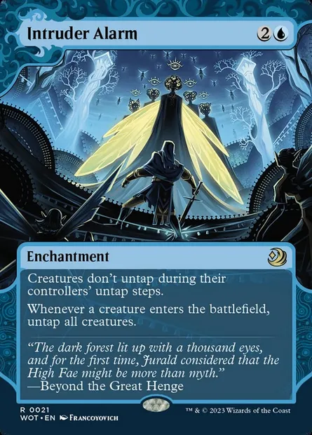 Intruder Alarm, Magic card WOT 21 — Wilds of Eldraine: Enchanting Tales set