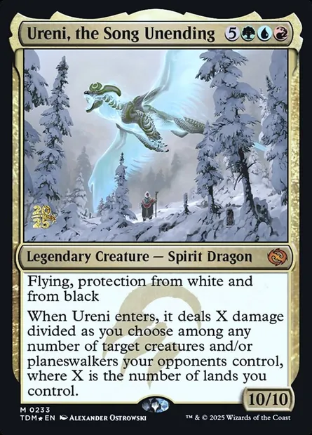 Uréni, le Chant sans fin, carte Magic PTDM 233s — extension Tarkir: Dragonstorm Promos