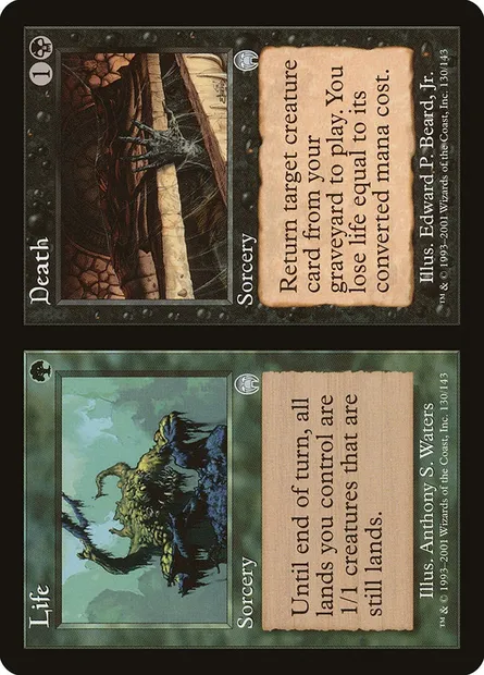 Life // Death, carte Magic APC 130 — extension Apocalypse