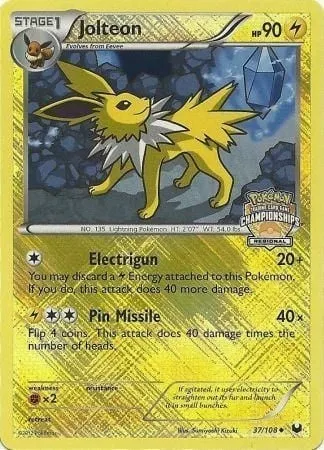 Voltali, carte Pokémon LGP 037 — extension League Promos