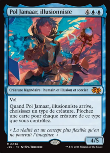Pol Jamaar, illusionniste, carte Magic J25 38 — extension Foundations Jumpstart