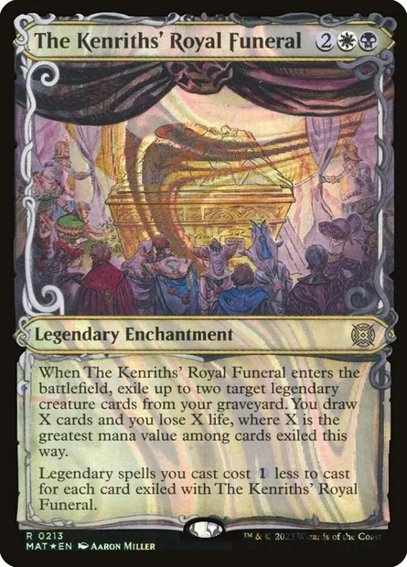 Funérailles royales des Kenrith, carte Magic MAT 213 — extension L'invasion des machines : le jour d'après
