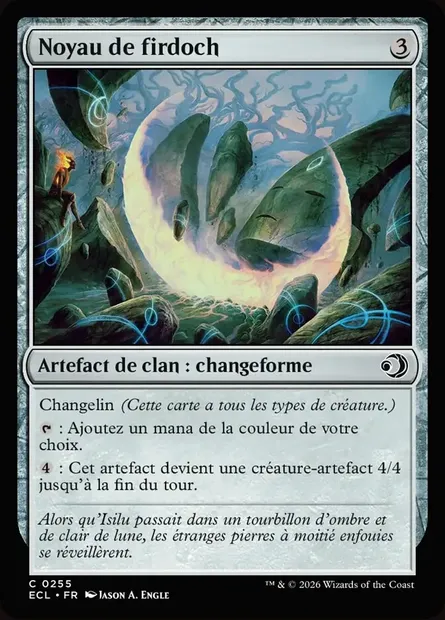 Noyau de firdoch, carte Magic ECL 255 — extension Lorwyn Eclipsed