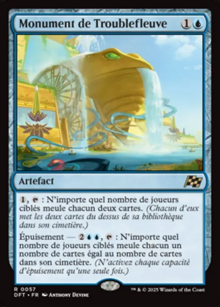 Monument de Troublefleuve, carte Magic DFT 57 — extension Aetherdrift