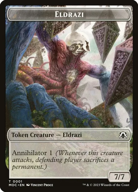 Eldrazi, carte Magic TMOC 1 — extension March of the Machine Commander Tokens
