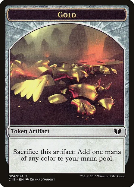 Gold, Magic card TC15 24 — Commander 2015 Tokens set