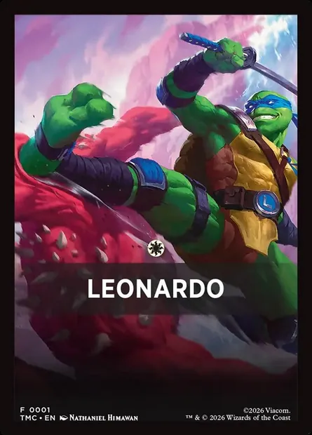 Leonardo, Magic card FTMC 1 — Teenage Mutant Ninja Turtles Eternal Front Cards set