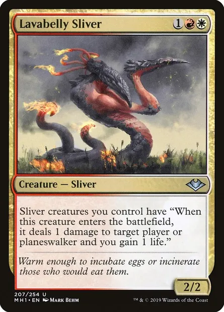 Lavabelly Sliver, Magic card MH1 207 — Modern Horizons set