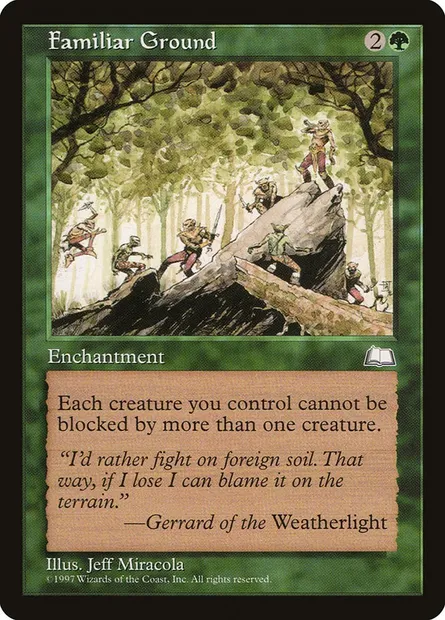 Familiar Ground, Magic card WTH 127 — Weatherlight set