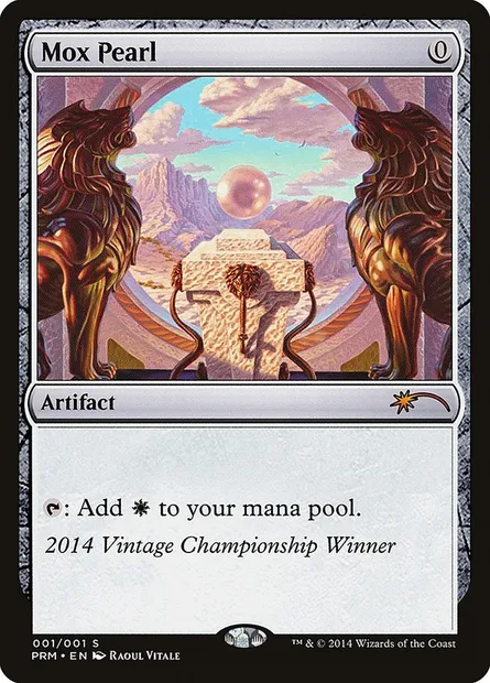 Mox Pearl, carte Magic OVNT 2014 — extension Vintage Championship
