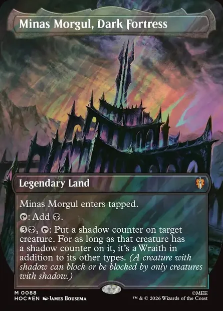 Minas Morgul, Dark Fortress, Magic card HOC 88 — The Hobbit Eternal set