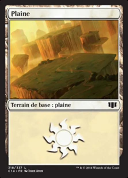 Plaine, carte Magic C14 318 — extension Commander 2014