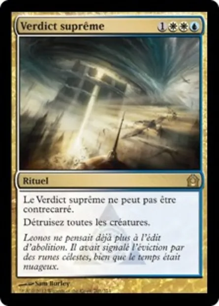 Verdict suprême, carte Magic RTR 201 — extension Retour à Ravnica