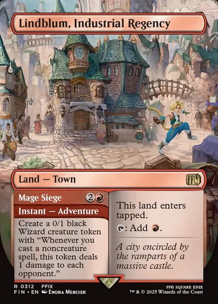 Lindblum, Industrial Regency // Mage Siege, Magic card FIN 312 — Final Fantasy set