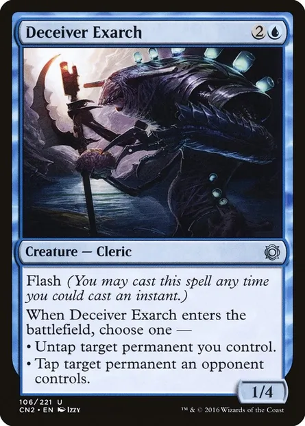 Deceiver Exarch, Magic card CN2 106 — Conspiracy: Take the Crown set