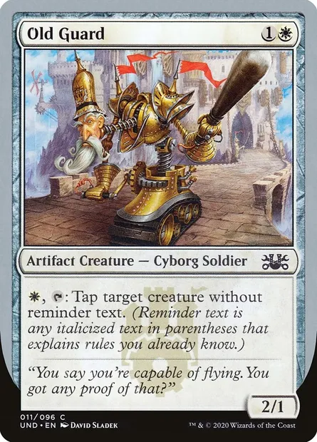 Old Guard, carte Magic UND 11 — extension Unsanctioned