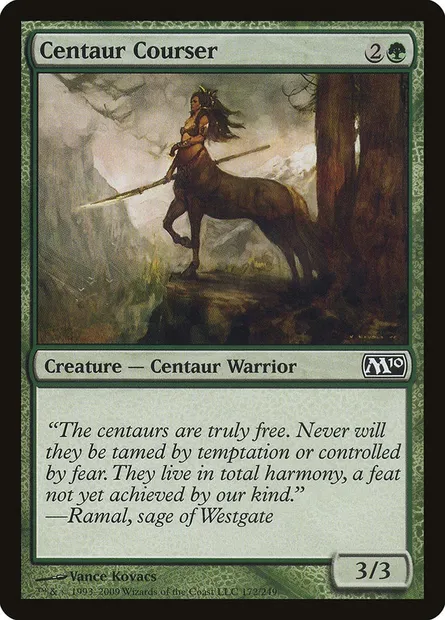 Centaur Courser, Magic card M10 172 — Magic 2010 set