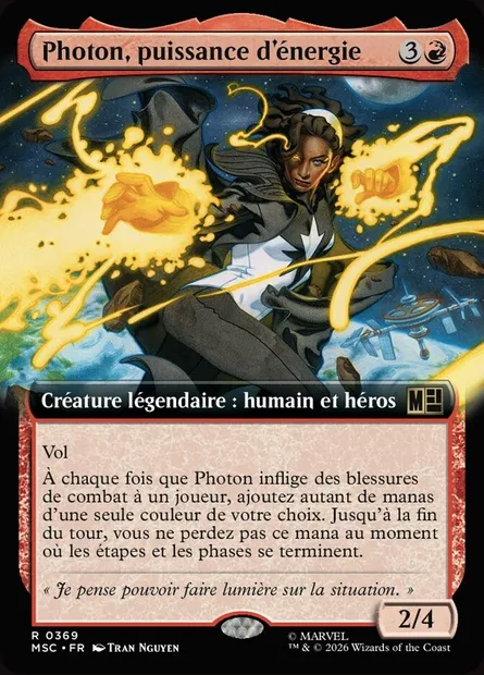 Photon, puissance d'énergie, carte Magic MSC 369 — extension Marvel Super Heroes Commander