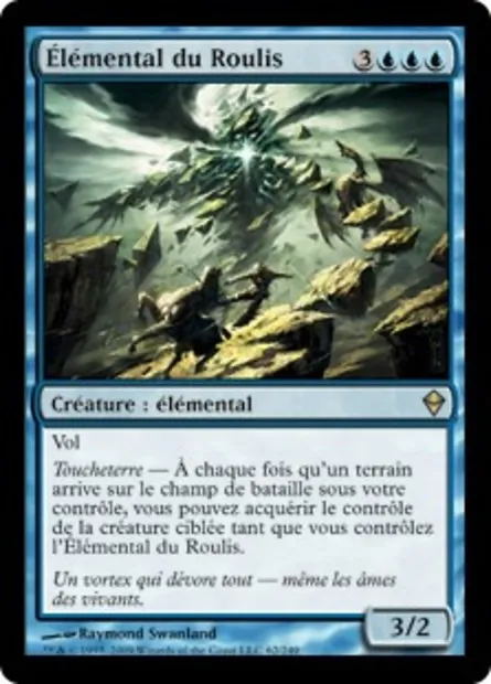 Élémental du Roulis, carte Magic ZEN 62 — extension Zendikar